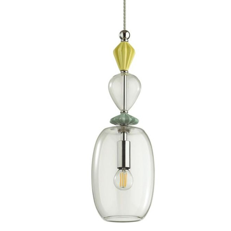 Подвесной светильник Iris Glas hanging lamp candy B chrome Прозрачное Стекло Прозрачный желтый Голубой Хром Прозрачный зеленый Подвесной светильник Iris Glas hanging lamp candy B chrome Прозрачное Стекло Прозрачный желтый Голубой Хром Прозрачный зеленый в Орле | Loft Concept