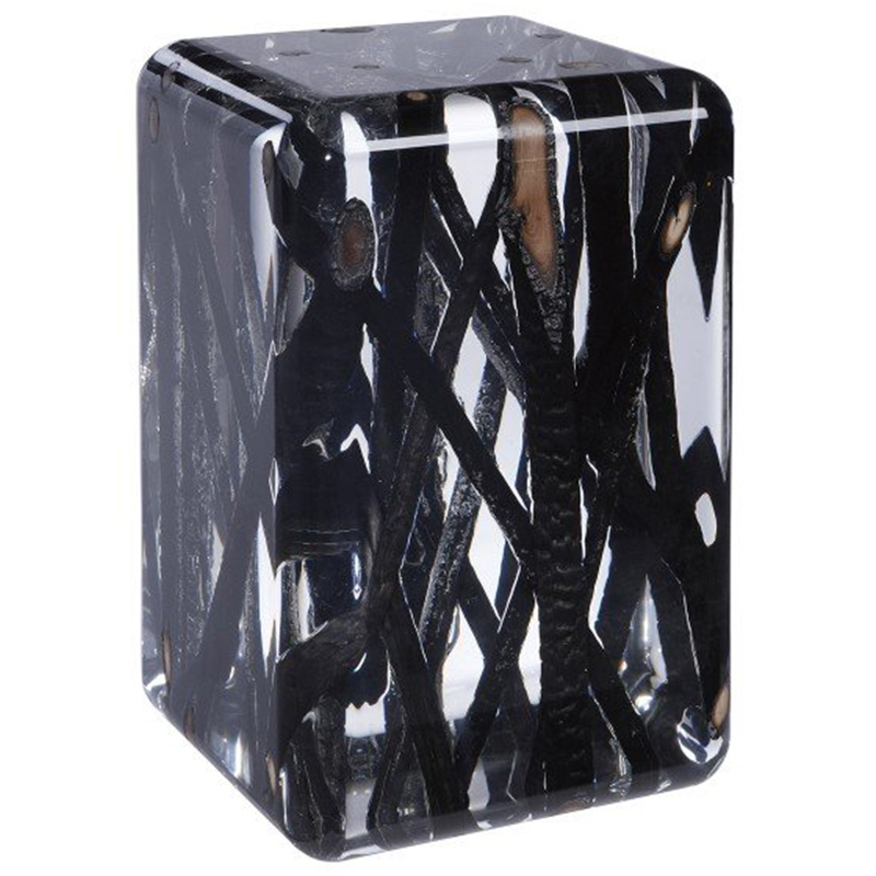 Дизайнерский Стол KISIMI ICE burned Occasional table Прозрачный Черный Дизайнерский Стол KISIMI ICE burned Occasional table Прозрачный Черный в Орле | Loft Concept