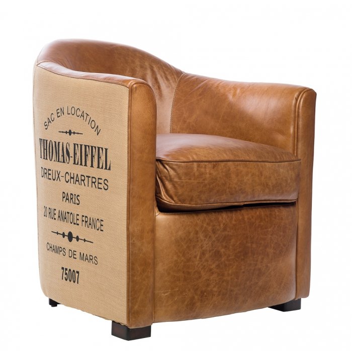 Кресло Tomas-Eiffiel Leather Коричневый Кресло Tomas-Eiffiel Leather Коричневый в Орле | Loft Concept
