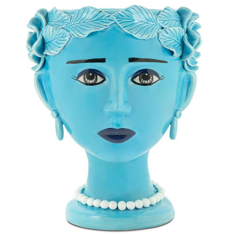 Ваза Vase Selva Blissful Turquoise Бирюзовый Ваза Vase Selva Blissful Turquoise Бирюзовый в Орле | Loft Concept