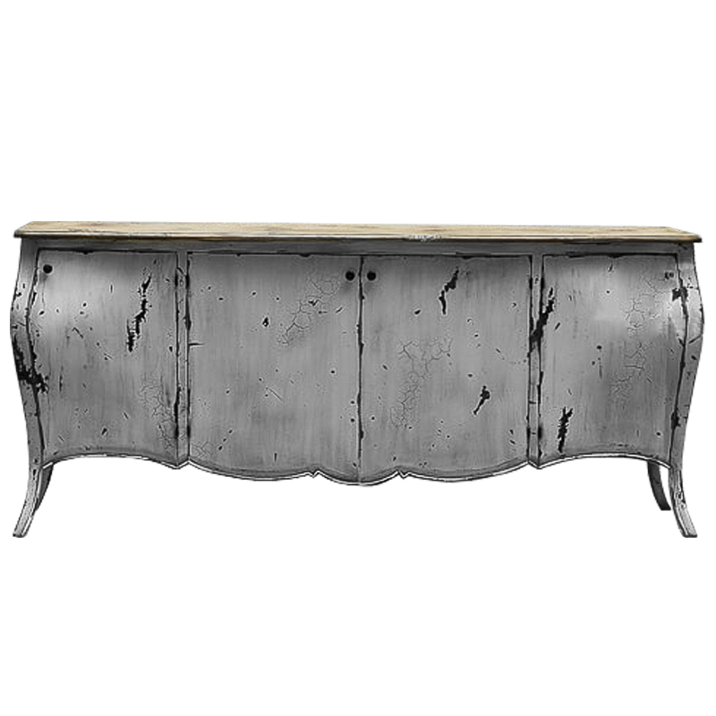 Комод длинный в стиле прованс White Vintage Commode Белый Белый винтажная патина Древесина Комод длинный в стиле прованс White Vintage Commode Белый Белый винтажная патина Древесина в Орле | Loft Concept