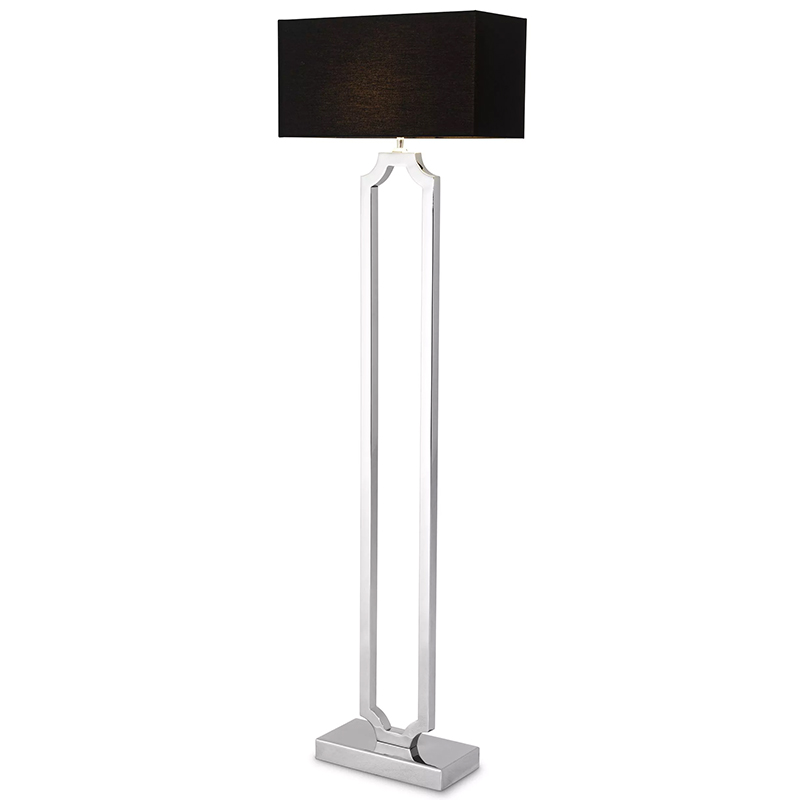 Торшер Eichholtz Floor Lamp Sterlington Никель Черный в Орле | Loft Concept 