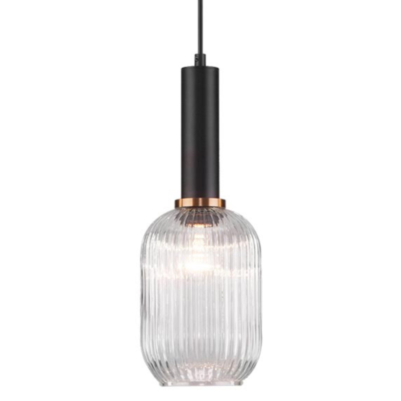 Светильник Ferm Living chinese lantern Сlear II Прозрачное Стекло Черный Светильник Ferm Living chinese lantern Сlear II Прозрачное Стекло Черный в Орле | Loft Concept