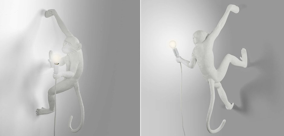 Бра Seletti The Monkey Lamp Hanging Version Right Бра Seletti The Monkey Lamp Hanging Version Right - Loft-Concept в Орле