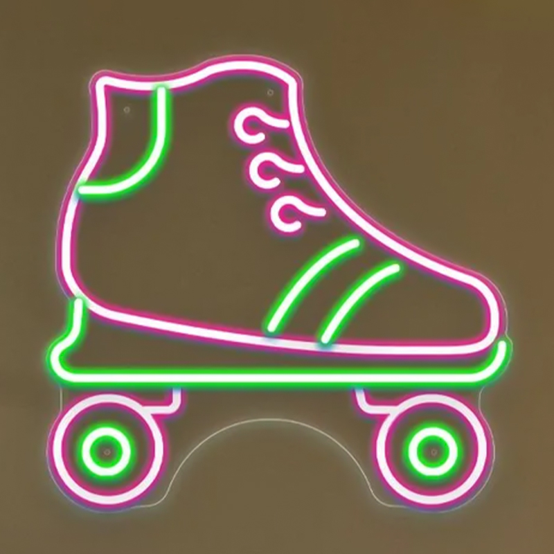 Неоновая настенная лампа Rollers Neon Wall Lamp Прозрачный Зеленый Розовый Неоновая настенная лампа Rollers Neon Wall Lamp Прозрачный Зеленый Розовый в Орле | Loft Concept