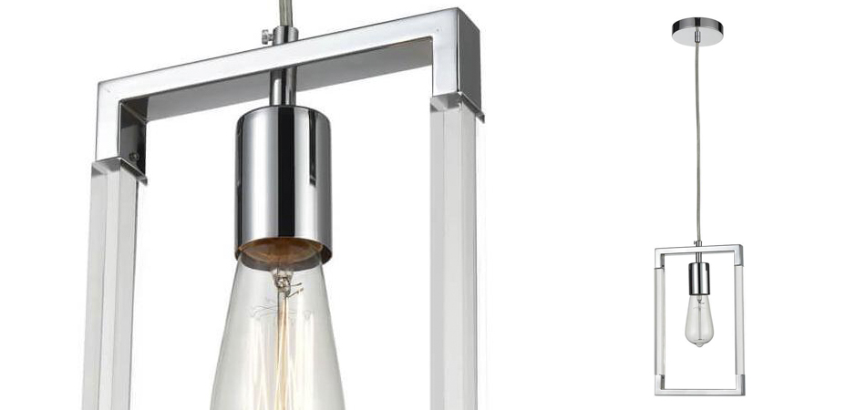 Подвесной светильник Transparent Strips Chromium One Подвесной светильник Transparent Strips Chromium One - Loft-Concept в Орле