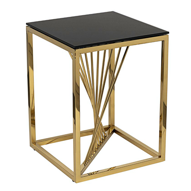 Стол Section Diagonal Gold 50 Глянцевое золото Глянцевый черный в Орле | Loft Concept 