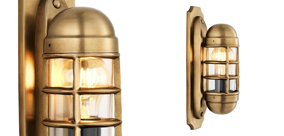 Бра Eichholtz Wall Lamp Le Caprice Brass - Loft-Concept в Орле