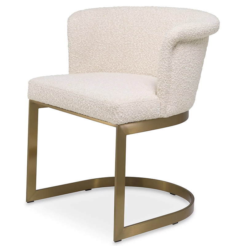 Стул Eichholtz Dining Chair Bofinger Латунь Молочный в Орле | Loft Concept 