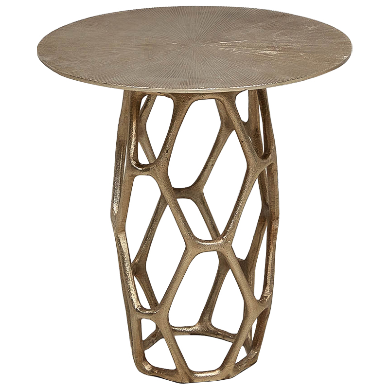Круглый приставной столик из металла Mahdi Side Table Винтажное Темное Золото Круглый приставной столик из металла Mahdi Side Table Винтажное Темное Золото в Орле | Loft Concept
