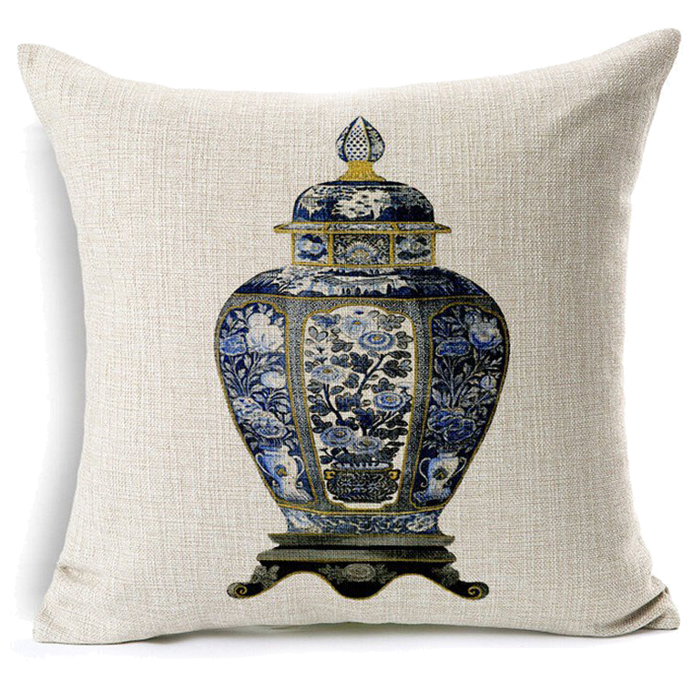 Декоративная подушка Blue Vase Декоративная подушка Blue Vase в Орле | Loft Concept