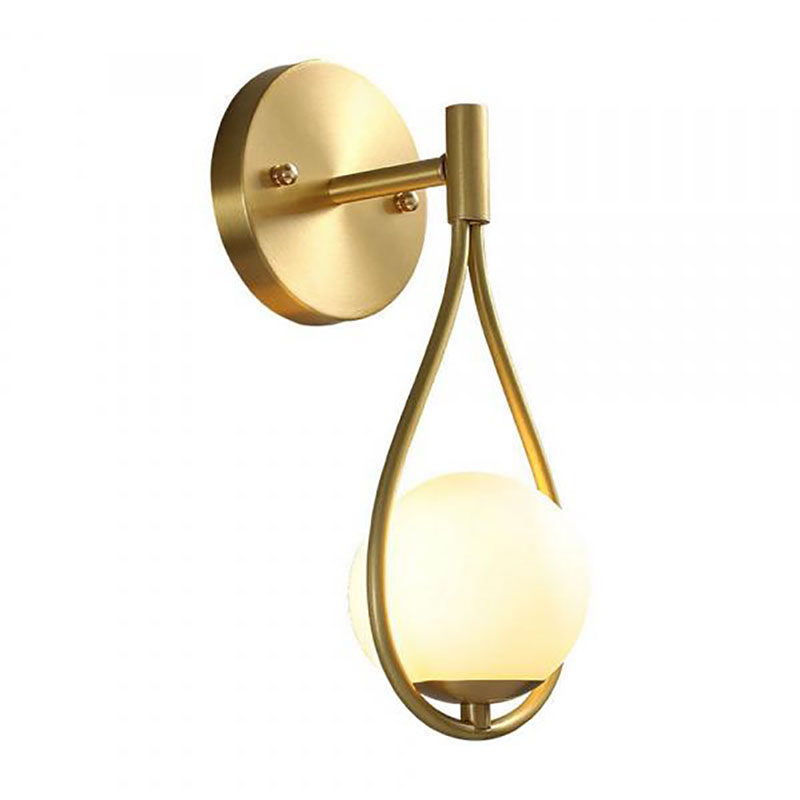 Бра Drop Pearls с Плафоном Gold Золотой Белый Бра Drop Pearls с Плафоном Gold Золотой Белый в Орле | Loft Concept