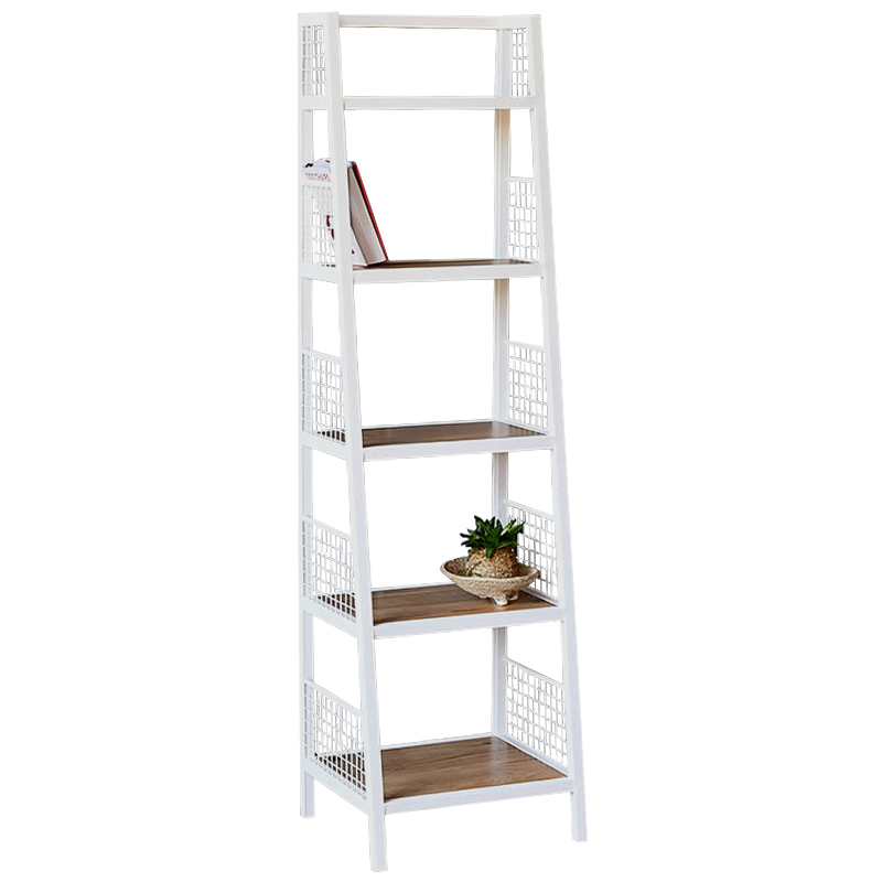 Стеллаж Kiyan Industrial Metal Rust Rack Белый Древесина Стеллаж Kiyan Industrial Metal Rust Rack Белый Древесина в Орле | Loft Concept