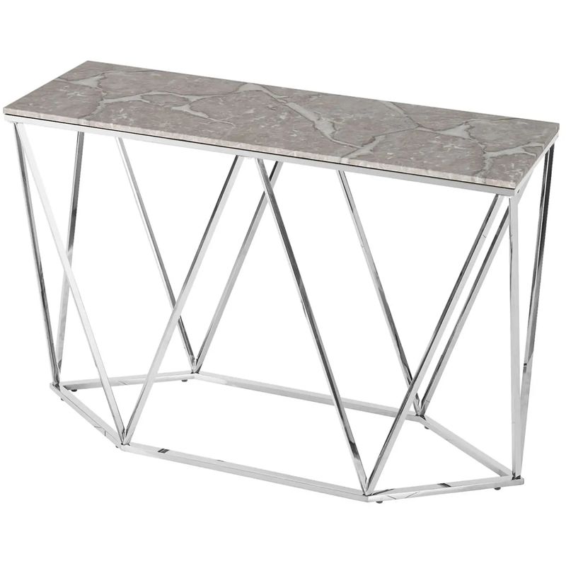 Консоль Kovaldzhi Collection Frame Geometry Silver Бежево-серый Белый Мрамор Bianco Серебряный Консоль Kovaldzhi Collection Frame Geometry Silver Бежево-серый Белый Мрамор Bianco Серебряный в Орле | Loft Concept