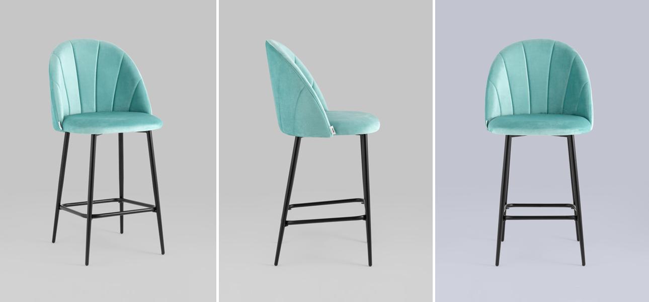 Барный Стул Balsari S Chair Цвет Тиффани - фото