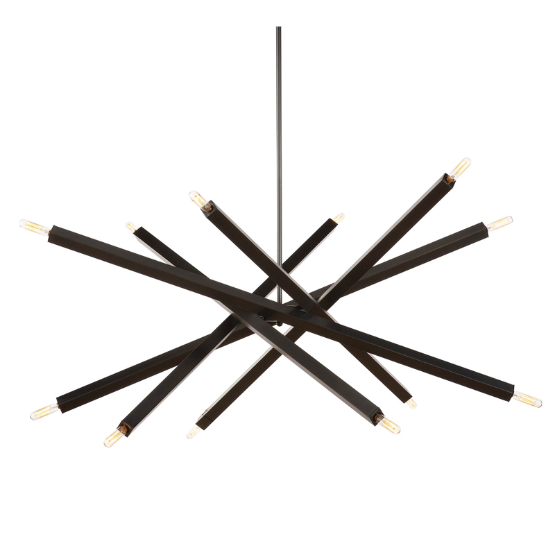 Люстра Blathmac Black Chandelier Черный Люстра Blathmac Black Chandelier Черный в Орле | Loft Concept