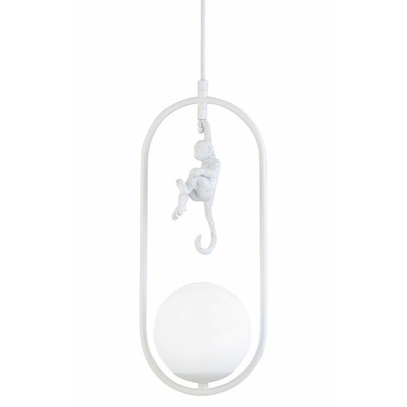 Подвесной светильник Hanging Monkey over Белый Подвесной светильник Hanging Monkey over Белый в Орле | Loft Concept