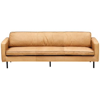 Диван Hubert Beige Leather Sofa Бежевый в Орле | Loft Concept 