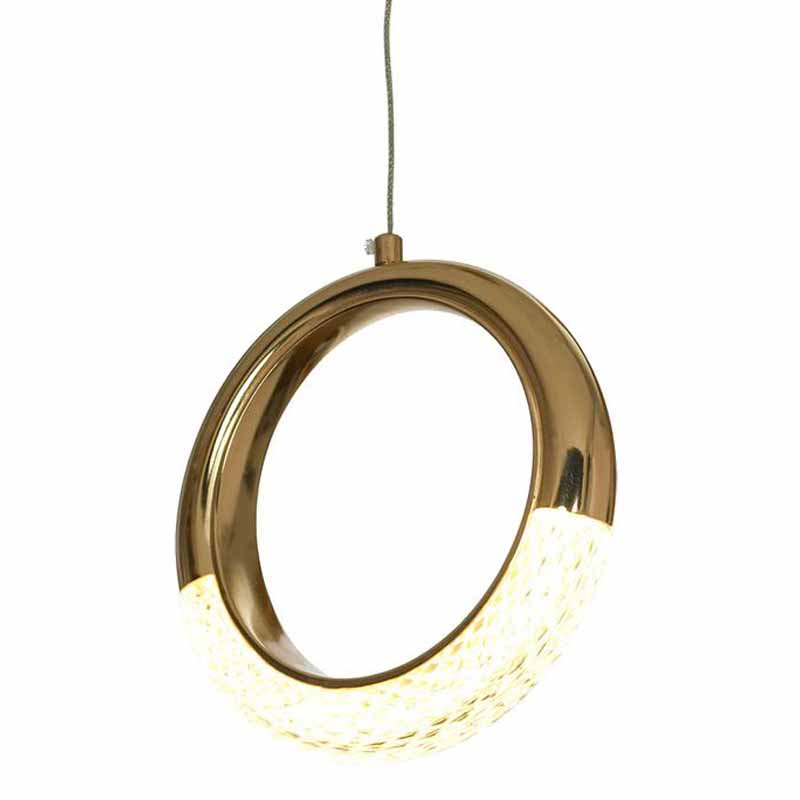 Подвесной светильник Jeziel Ring Hanging lamp Глянцевое золото Подвесной светильник Jeziel Ring Hanging lamp Глянцевое золото в Орле | Loft Concept