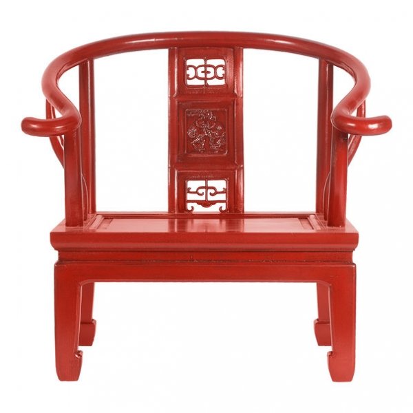 Кресло для медитации Chinese Armchair Red Красный Кресло для медитации Chinese Armchair Red Красный в Орле | Loft Concept