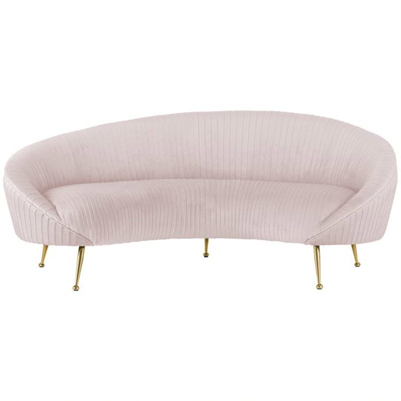 Диван Pebernat Lounge Sofa light pink Золотой Розовый пастельный Диван Pebernat Lounge Sofa light pink Золотой Розовый пастельный в Орле | Loft Concept