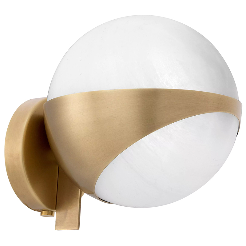 Бра Eichholtz Wall Lamp Wilson Латунь Белый в Орле | Loft Concept 