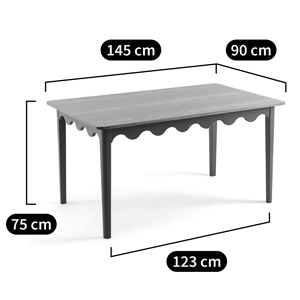 Деревянный обеденный стол Wavy Wooden Dining Table Green Деревянный обеденный стол Wavy Wooden Dining Table Green в Орле