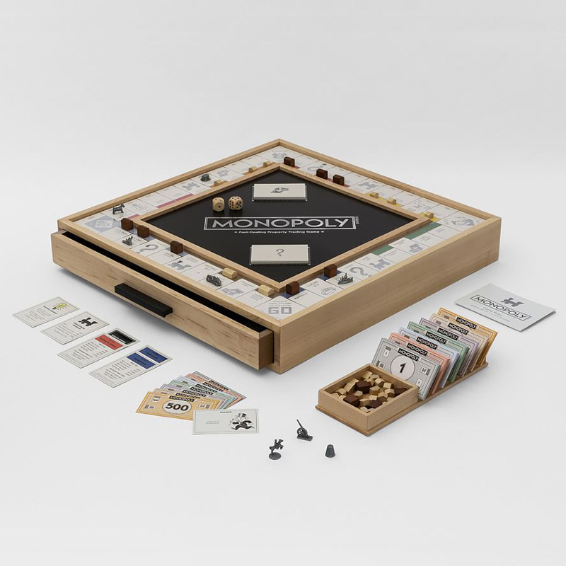 Настольная Игра "Монополия" Luxury Edition Бежевый Темно-синий в Орле | Loft Concept 