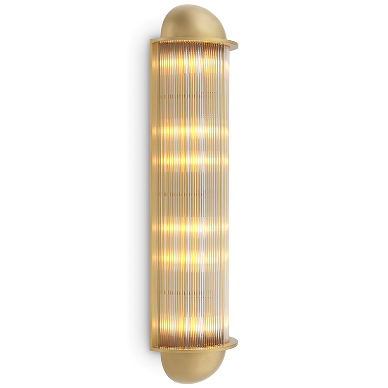 Настенный светильник Eichholtz Wall Lamp Paolino Латунь Прозрачное Стекло Настенный светильник Eichholtz Wall Lamp Paolino Латунь Прозрачное Стекло в Орле | Loft Concept