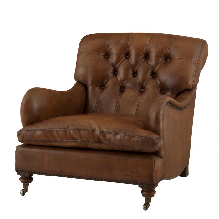 Кресло Eichholtz Chair Caledonian Коричневый Латунь Античная полированная Кресло Eichholtz Chair Caledonian Коричневый Латунь Античная полированная в Орле | Loft Concept