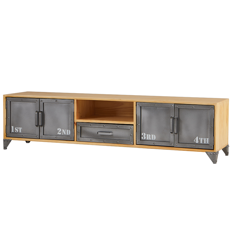 ТВ-тумба Loft Metal and Wood Quadruple ТВ-тумба Loft Metal and Wood Quadruple в Орле | Loft Concept
