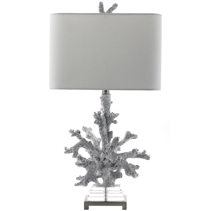 Настольная лампа Coral Grey Table Lamp Серый Прозрачный Настольная лампа Coral Grey Table Lamp Серый Прозрачный в Орле | Loft Concept