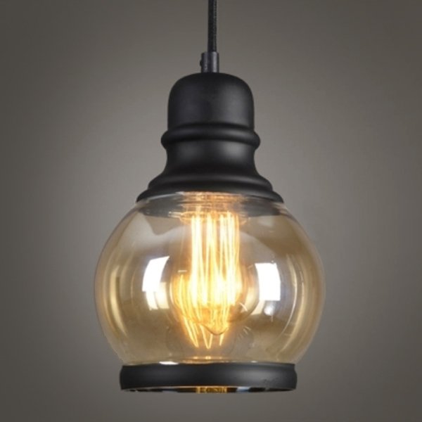 Подвесной светильник Loft Smoke Glass Pendant #2 Черный в Орле | Loft Concept 