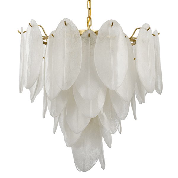 Люстра Angel Style Italian Murano Glass Золотой Прозрачный белый Люстра Angel Style Italian Murano Glass Золотой Прозрачный белый в Орле | Loft Concept