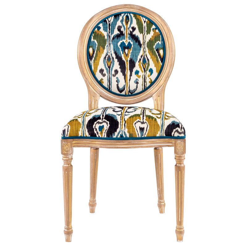 Стул из натурального бука Ikat Pattern Золотой Мульти Стул из натурального бука Ikat Pattern Золотой Мульти в Орле | Loft Concept