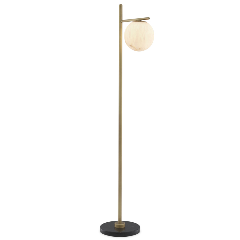 Торшер Eichholtz Floor Lamp Faloria Белый Латунь Античная полированная Черный Мрамор Nero Торшер Eichholtz Floor Lamp Faloria Белый Латунь Античная полированная Черный Мрамор Nero в Орле | Loft Concept