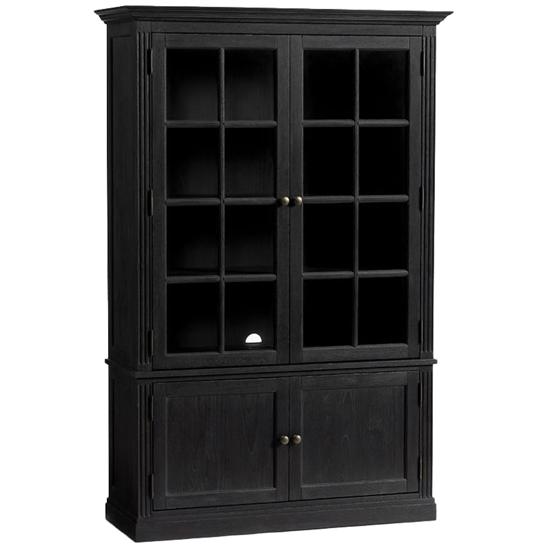 Шкаф Benjamin Glass Door Бежево-серый Белый Черный Коричневый Шкаф Benjamin Glass Door Бежево-серый Белый Черный Коричневый в Орле | Loft Concept