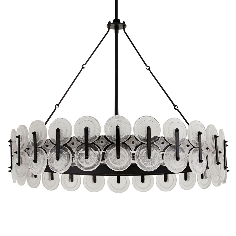 Люстра Arteriors RONDELLE CHANDELIER Черный Прозрачный Люстра Arteriors RONDELLE CHANDELIER Черный Прозрачный в Орле | Loft Concept