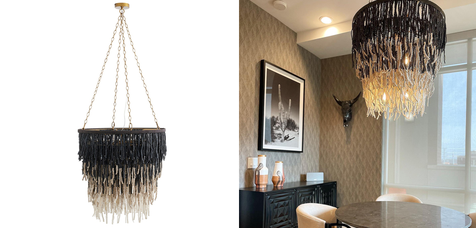 Люстра Амбре деревянные бусы LIZZY CHANDELIER Люстра Амбре деревянные бусы LIZZY CHANDELIER - Loft-Concept в Орле