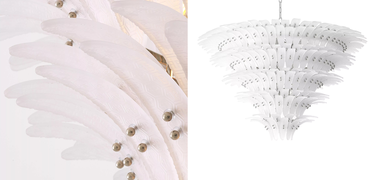 Люстра Philipp Plein Chandelier Bel Air XL Белая - фото