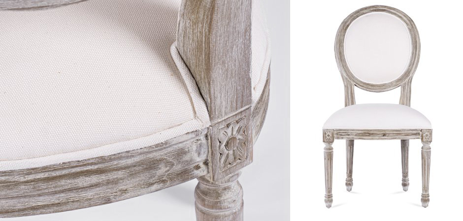 Стул REGENCY MEDALLION CHAIR Avory Linen Стул REGENCY MEDALLION CHAIR Avory Linen - Loft-Concept в Орле
