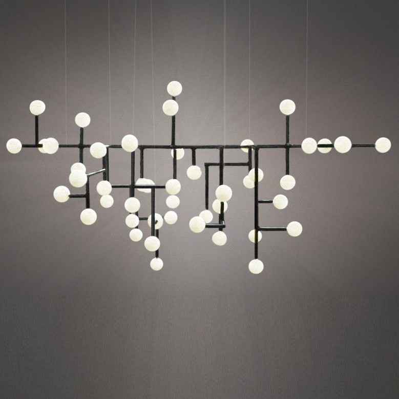 Подвесной светильник Chandelier Ingegerd Raman Lampkrona Черный Белый Подвесной светильник Chandelier Ingegerd Raman Lampkrona Черный Белый в Орле | Loft Concept