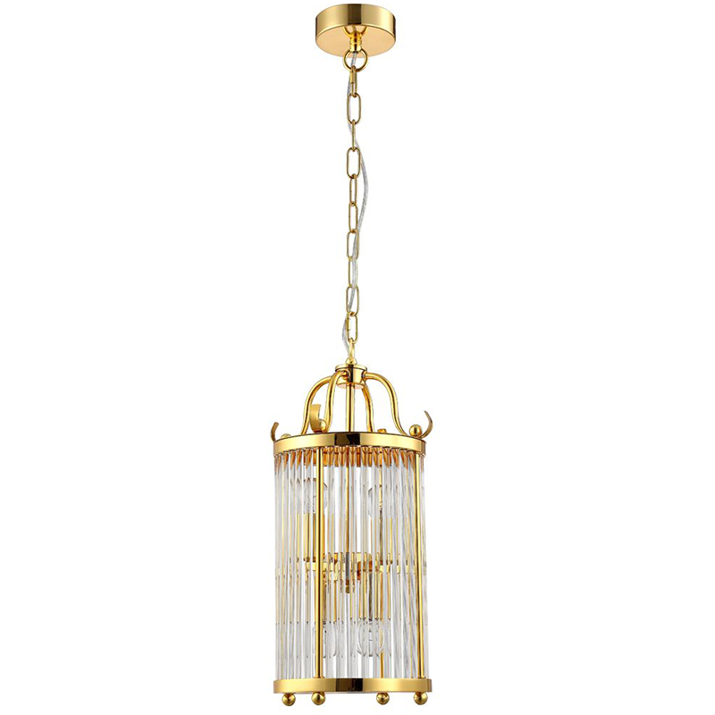 Подвесной светильник Gorden Gold Hanging Lamp Золотой Прозрачное Стекло в Орле | Loft Concept 