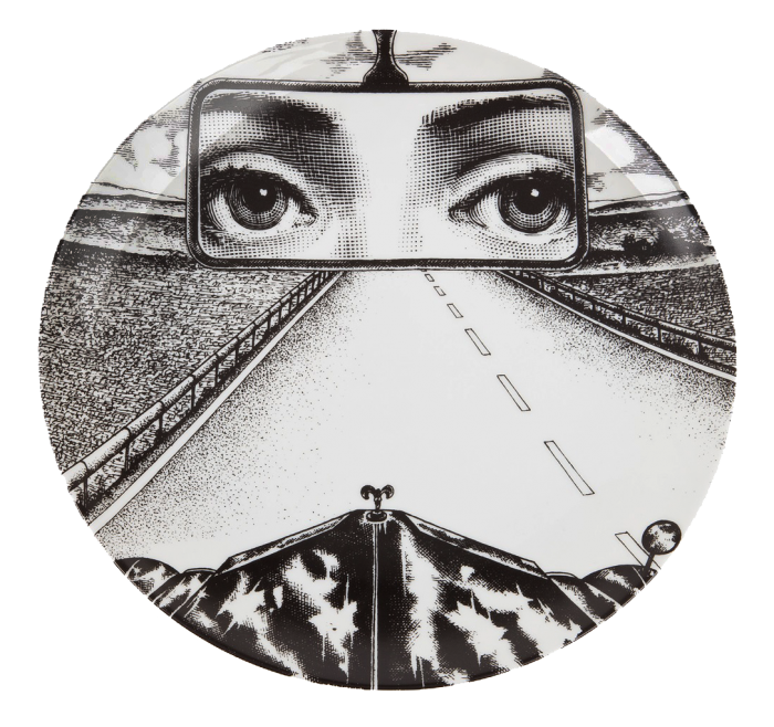 Декоративная тарелка Fornasetti 321 Черный Декоративная тарелка Fornasetti 321 Черный в Орле | Loft Concept