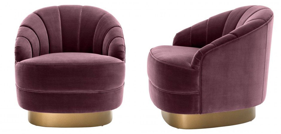 Кресло Eichholtz Chair Hadley Purple Кресло Eichholtz Chair Hadley Purple - Loft-Concept в Орле