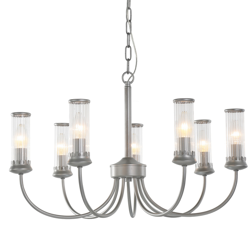Люстра Morgane Chandelier silver 66 Серебряный Прозрачный Люстра Morgane Chandelier silver 66 Серебряный Прозрачный в Орле | Loft Concept