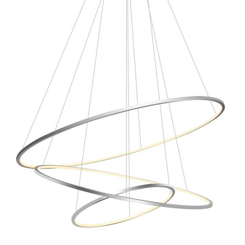 Люстра Три Кольца Ring Horizontal Quintet Silver 3 Никель Люстра Три Кольца Ring Horizontal Quintet Silver 3 Никель в Орле | Loft Concept