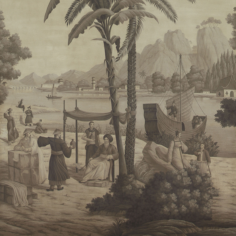 Обои ручная роспись Procession Chinoise Eau Forte on antique scenic Xuan paper Обои ручная роспись Procession Chinoise Eau Forte on antique scenic Xuan paper в Орле | Loft Concept