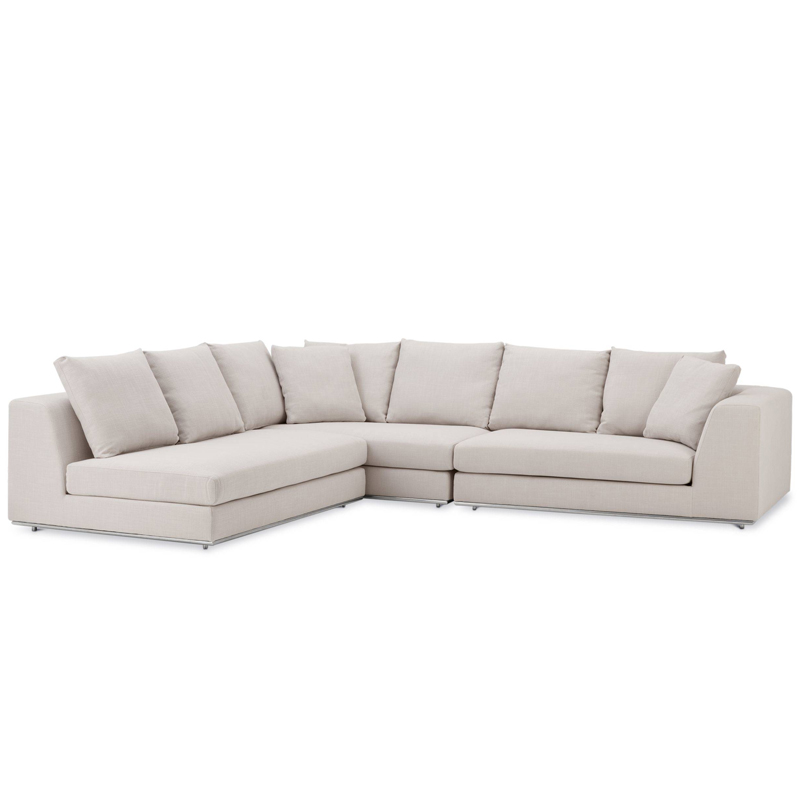 Диван Eichholtz Sofa Richard Gere Молочный Нержавеющая сталь Диван Eichholtz Sofa Richard Gere Молочный Нержавеющая сталь в Орле | Loft Concept