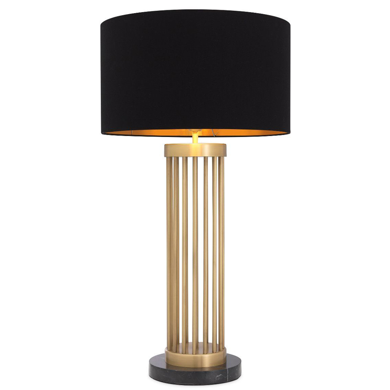 Настольная лампа Eichholtz Table Lamp Condo Черный Латунь Античная полированная Черный Мрамор Nero Настольная лампа Eichholtz Table Lamp Condo Черный Латунь Античная полированная Черный Мрамор Nero в Орле | Loft Concept